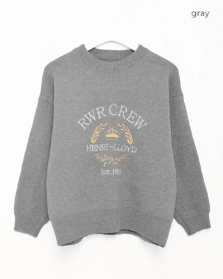 Lettering Round Knit
