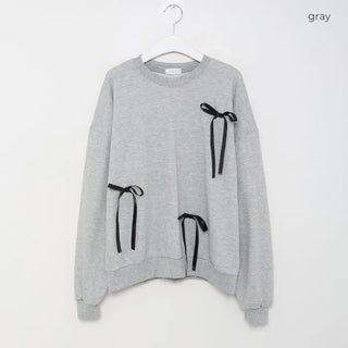 Ribbon detail sweatshirt