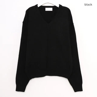 Alpaca V-neck knit