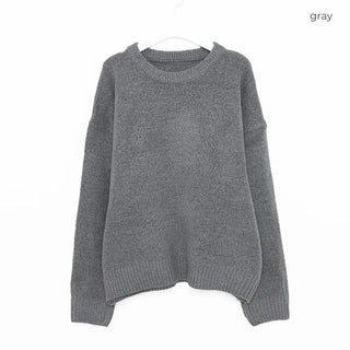 Loose-fit round knit