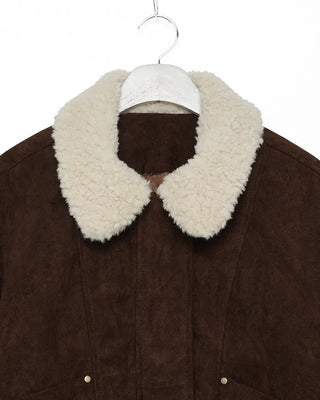 Fur Collar Point Blouson Jacket