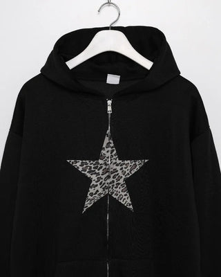 Leopard Star Hooded Parka
