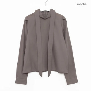 Ribbon tie blouse