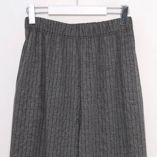 Striped wide-leg pants