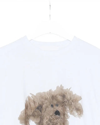 Oversized puppy half-sleeve t-shirt