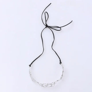 Unique oval line choker