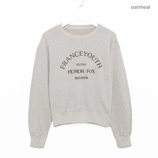 Lettering Cropped Sweatshirt