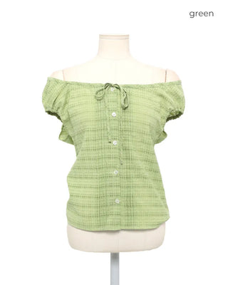 Checked feminine blouse