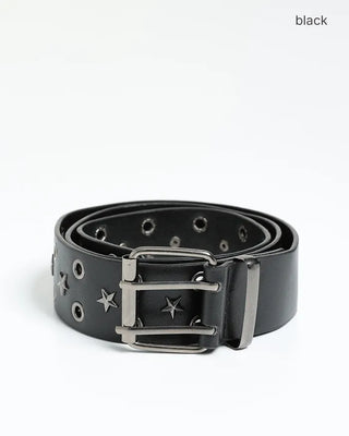 Star Studded Double Eyelet Belt