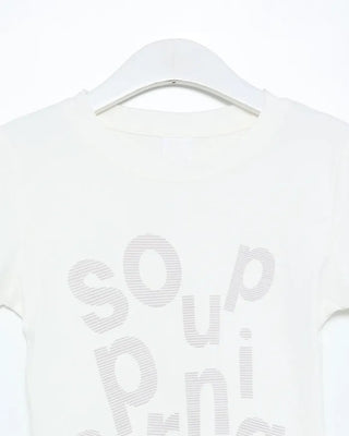 Soup Lettering Short-Sleeved T-Shirt