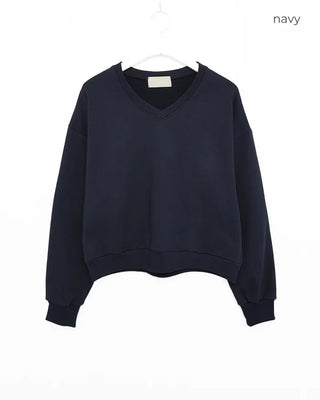 V-neck sweatshirt