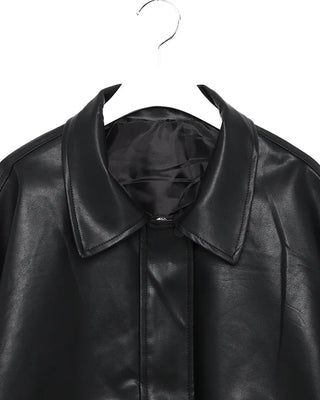 Casual leather jacket