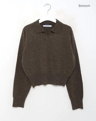 Modern wool color knit