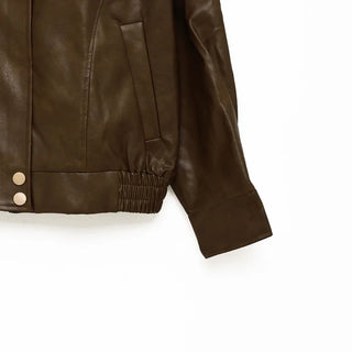 Vintage Wash Leather Jacket