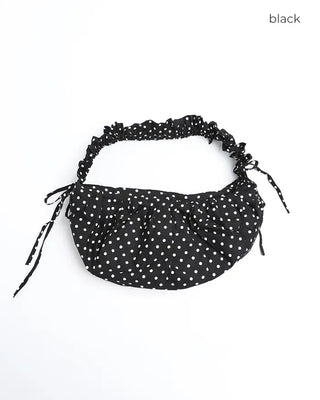 Dot Drawstring Shoulder Bag