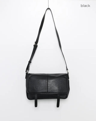 Simple leather crossbody bag