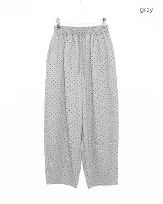 Waist String Dot Sweatpants