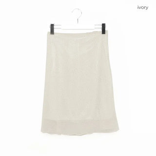 Polka dot chiffon skirt