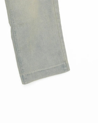 Washed wide-fit denim pants