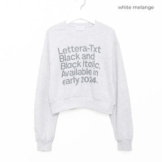 Lettering Cropped Sweatshirt