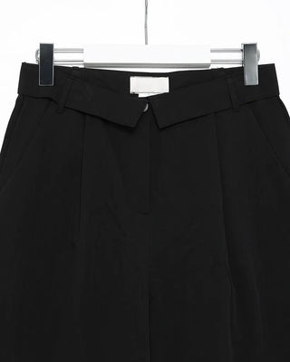 Wrap-waist nylon slacks