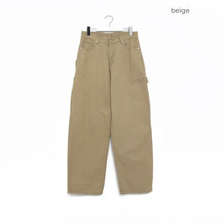 Side-point cotton pants