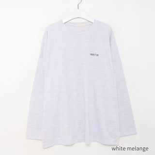 Vegetable print long-sleeved T-shirt