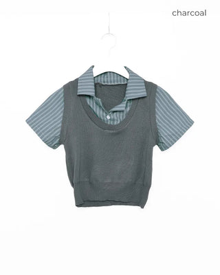 Best layered cropped shirt