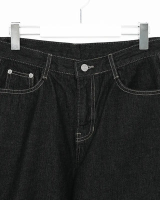 Wide-leg denim pants