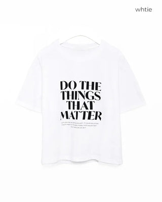 Lettering Basic T-Shirt