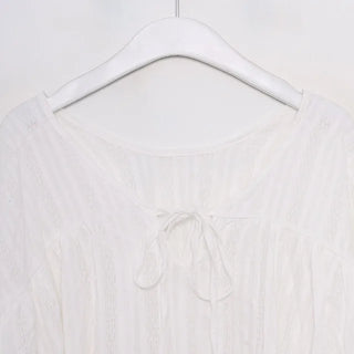 Puff-sleeve blouse
