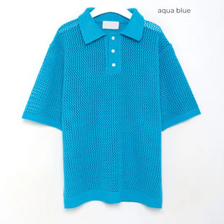Perforated color knit