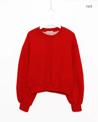 Balloon Cropped Sweatshirt