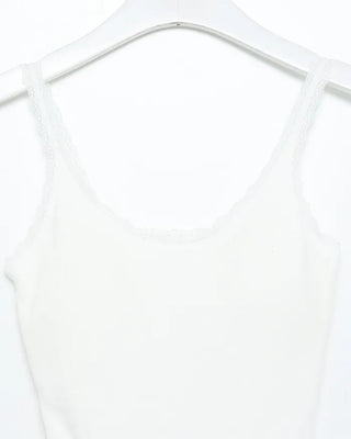 Lace rib camisole