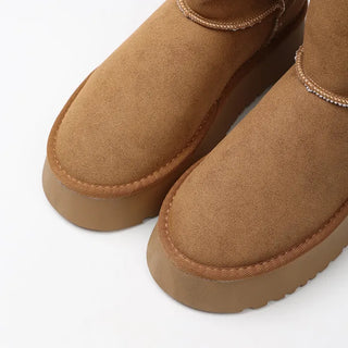 Long sheepskin boots