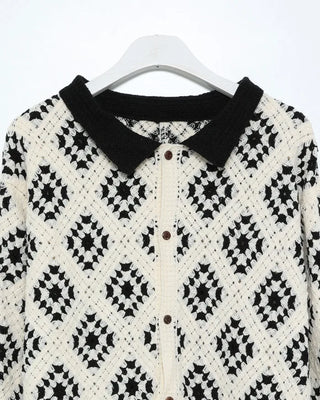 Vintage Jade Pattern Cardigan