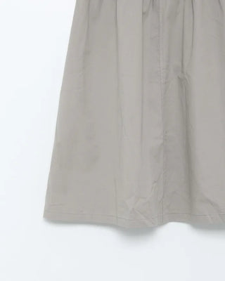 Gray vintage denim long skirt