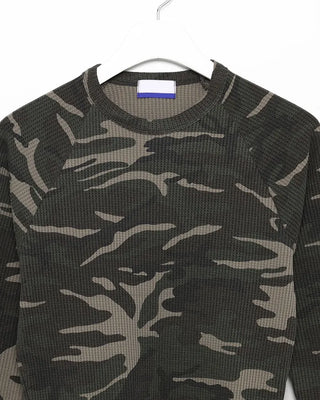 Waffle Camouflage Long T-Shirt