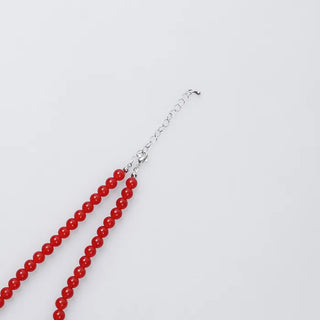 6mm Red Bead Necklace