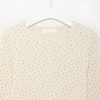 Floral waffle t-shirt