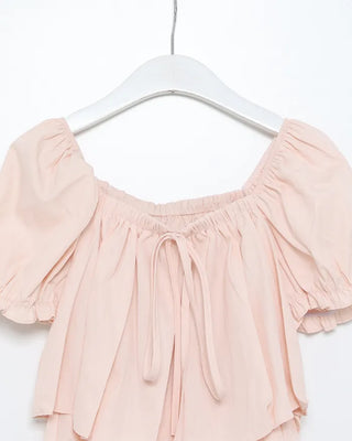 2-way string frill blouse