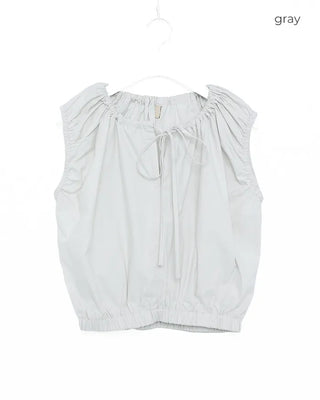 String sleeveless blouse
