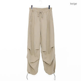 (Unisex) Knee-Pin Tuck Wide Volume Pants