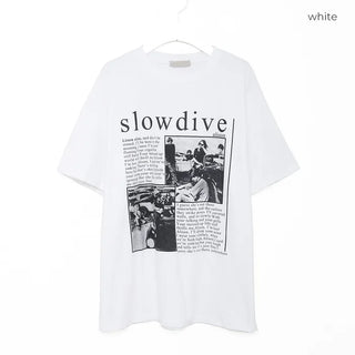 slowdive printed short-sleeved T-shirt