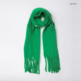 Plain Long Hairy Scarf