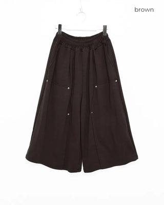 (UNISEX) Snap Bermuda Easy Pants