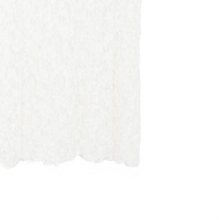 Lace flared long skirt