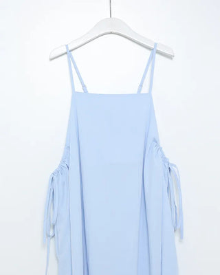 Side drawstring camisole long dress
