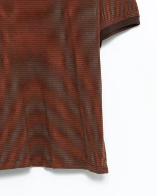Thin striped ringer T-shirt