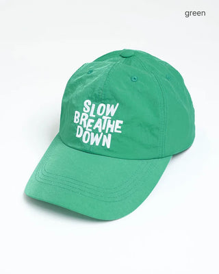 Drawstring Lettering Nylon Cap